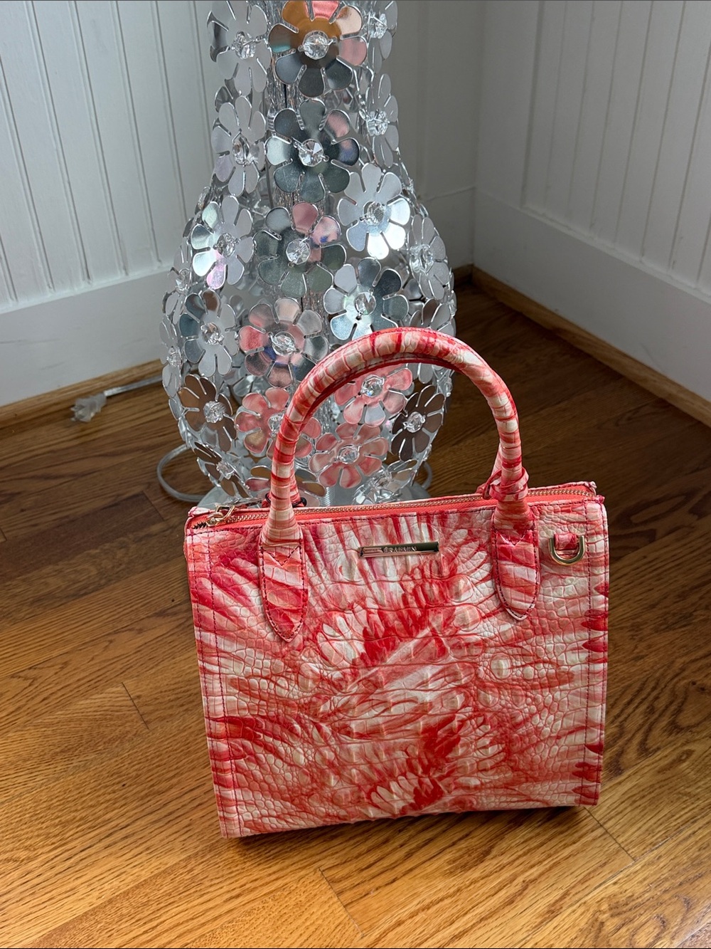 BRAHMIN Small Caroline in Pink Flamingo